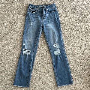 Universal Threads Women’s High Rise Straight Crop Jeans